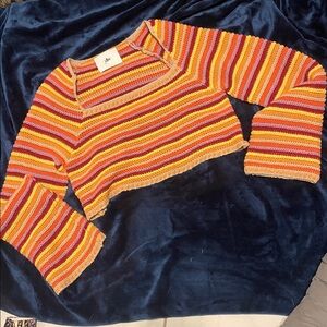 Colorful Striped Knit Sweater